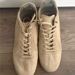 Rothy's Men's Knit Sneakers in wheat RS01